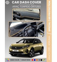 PEUGEOT 3008 EKRANLI (2021+) Torpido Örtüsü Panel Koruma Torpido Koruma Tam Uyum Kaymaz Özel Kesim
