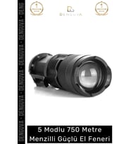 Özel Beyaz Işık Dayanıklı 3 Modlu 200 Metre Menzilli Geçici Körlük Yapan Mini Projektör El Feneri