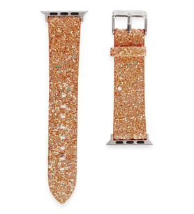Uray store Apple Watch 38mm Starry Taşlı Kordon - Pudra
