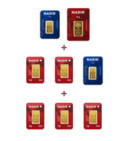 Nadir Gold 24 Ayar 15 Gram Altın (1 Ad 5 Gram Altın + 2 Ad 2,5 Gram Altın + 5 Ad 1 Gram Altın )