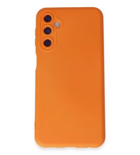 Galaxy M34 5g Kılıf Nano İçi Kadife Silikon - Turuncu iPhone 17 Pro