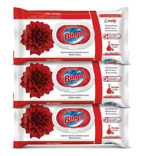 Bingo Yüzey Temizlik Havlusu 96 li Lovely x 3 Adet