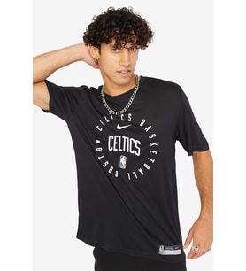 Nike Boston Celtics Legend Practice Tee SS Crew Black Logolu Unisex Günlük Tişört Siyah