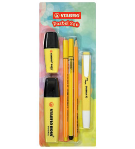 Stabilo Tek Renk Pastel Set 6lı Sarı