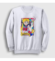 Presmono Unisex Beyaz Serena Usagi Sailor Moon Ay Savaşçısı Sweatshirt 487518tt