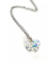 Swarovski taşlı kalpli gümüş aşk kolyesi