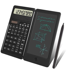 Silinebilir LCD Yazı Tabletli,Kalemli Katlanabilir Bilimsel Hesap Makinesi (5680)