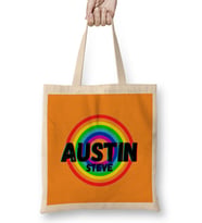 Steve Austin - Vintage Retro Rainbow Style Warriors Design Wrestlers-Gift Bez Çanta Uzun Saplı