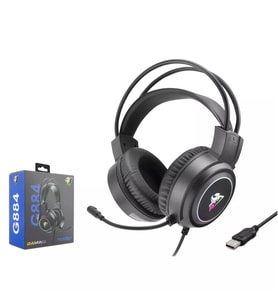 Hadron G884 USB Gaming Mikrofonlu Oyuncu Kulaklığı RGB Işıklı - Siyah