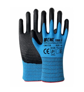 CMC 1736 DÜZ PREMIUM ELDİVEN SİYAH-MAVİ 12 Adet - 1/2