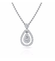 0,30 Karat Pırlantalı Kolye (Altın-Beyaz)
