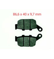 Mondial Arka Fren Disk Balatası Fa496 (cbs) 125 Drift L - Vultre 125 İ Kd 125 F
