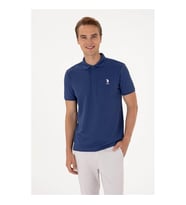 U.S. Polo Assn. Purs Açık İndigo Erkek Polo Yaka T-shirt 2106316