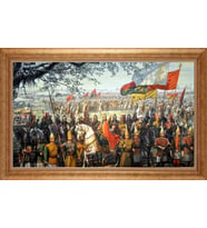 ALTIN ÇERÇEVELİ PASPARTULU TABLO CR1321