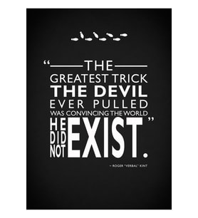 The Greatest Trick The Devil Ever Pulled Tablo Ahşap Poster Dekoratif