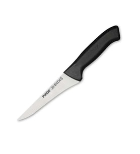 38118 Ecco Kasap Et, Kemik Sıyırma Bıçağı 14,5 Cm - Siyah