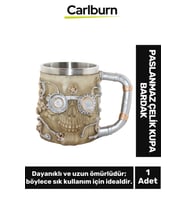 Özel Tasarım Dekoratif Şık Hediyelik Sevgili Arkadaş Paslanmaz Çelik Kupa Bardak 11*14 Cm