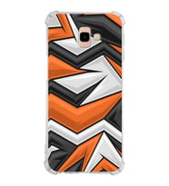 Samsung Galaxy J4 Plus  Köşe Korumalı Antişok Kapak  Grafiti Tasarımlı Şeffaf  Kılıf