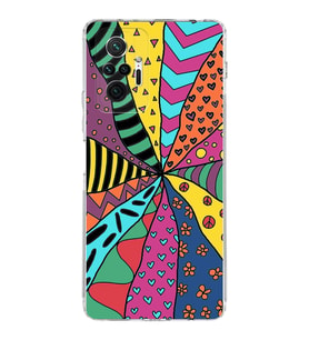 PrintiFy Xiaomi Redmi Note 10 Pro ile Uyumlu Retro Color 4  Kamera Korumalı Şeffaf  Kılıf