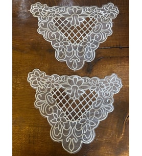 24x31 cm ikili nakış işleme aplike üçgen dikiş hobi aksesuarı