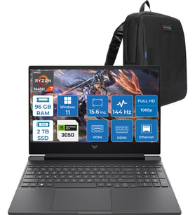 Hp Victus Gaming Amd Ryzen 7-7445HS 96GB Ddr5 2tb SSD Rtx 3050/4GB 15.6" Fhd (1920 x 1080), 144 Hz, Ips, 300 Nits WIN11PRO Gaming Bilgisayar WBX9V1EAF34+ZETTAÇANTA