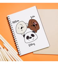 We Bears Kafadar Ayılar Tasarımlı Kişiye Özel Defter