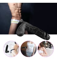 Hızlıexpress Realistik Siyahi Adam 21 cm Titreşimli Realistik Penis Vibratör