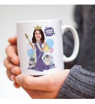 Kişiye Özel Karikatürlü Prenses Kadın Kupa Bardak