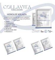 Collavita Hidrolize Kolajen-Resveratrol- Hyaluronik Asit-VitaminC-Koenzim Q10-Glisin-Seramid 30 Saşe