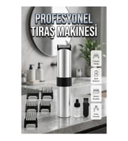Profesyonel Şarjlı Saç Sakal Tıraş Makinesi – Ayarlanabilir Taraklı Kesim