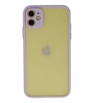 Pilelistore   iPhone 11 Kılıf Montreal Silikon Kapak - Mor