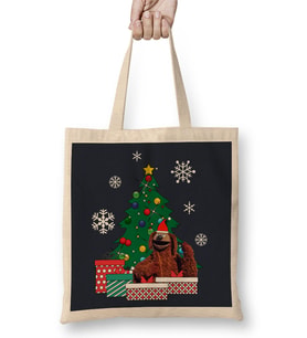 Rowlf The Dog Around The Christmas Tree Muppets Bez Çanta Uzun Saplı