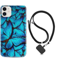 Apple iPhone 11 12 13 Mini Kılıf Boyun Askılı Silikon Owl 1351