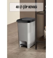 40 Litre Basmalı Çöp Kovası