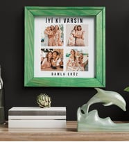 Kişiye Özel İyi Ki Varsın Doğal Ahşap Fotoğraf Çerçevesi - CRCV1004