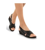 Muya Vienza 31028-001 Anatomik Taban Kadın Sandalet Siyah 36-40