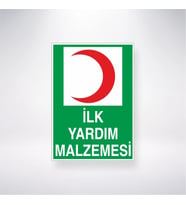 İlk Yardım Malzemesi 21x28 Arkası Yapışkanlı Levha