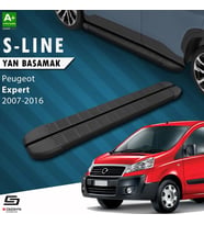 Drs Tuning Peugeot Expert 2 Kısa Şase S-Line Siyah Yan Basamak 213 Cm 2007-2016