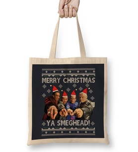 Red Dwarf Merry Christmas Ya Smeghead Bez Çanta Uzun Saplı
