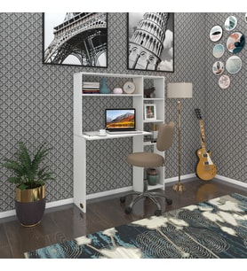 Kenzlife bilgisayar çalışma masası prost byz 140*100*20 kitaplık sağda ofis sekreter laptop