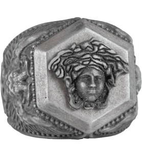 Medusa Motifli 925 Ayar Gümüş Yüzük, Cesur Sembol Yüzük