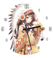 Cakatablo Cherokee Anime Kızı Görseli  Duvar Saati