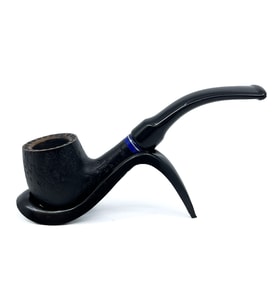 Dapper Bent Billiard Briar (Gül Kökü) 9 mm Filtreli El Yapımı Pipo - 3079