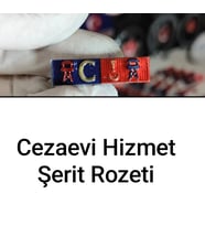 Jandarma Cezaevi Hizmet Şerit Rozeti (Çok Renkli)