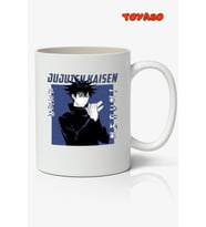 Jujutsu Kaisen Megumi Fushiguro Anime Kişiye Özel Temalı Kupa Bardak Sevgiliye Arkadaşa Hediye (Beyaz)