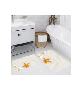 Eliana Home Baskılı 2'li Banyo Paspas Takımı RVG5044