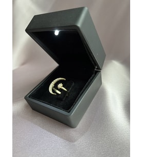 Ay Model Ayarlanabilir 925 Ayar Gümüş Yüzük