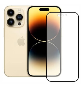 iPhone 14 Pro Uyumlu Ön Koruma Mat Seramik Nano Ekran Koruyucu (Siyah)