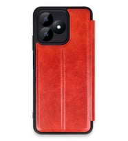 Realme Note 50 4G Kılıf Flip Cover - Kırmızı