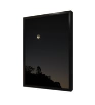 Gece Ay Çerçeveli Mdf Tablo